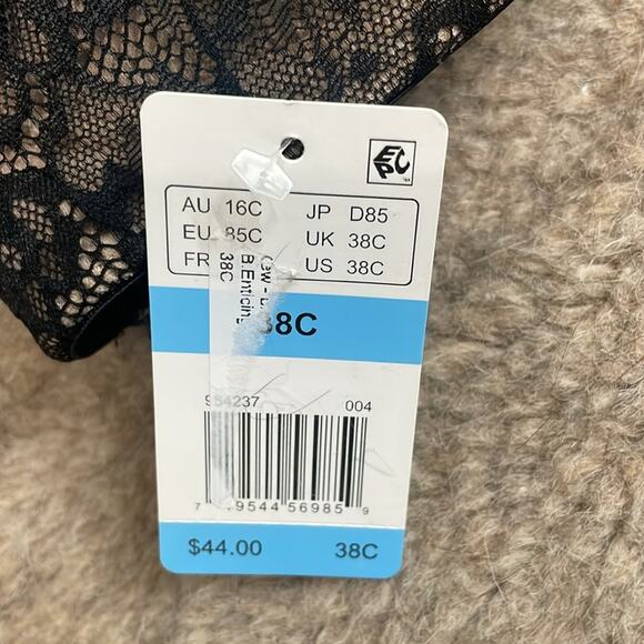 b.tempt’d Strapless Black Lace Underwire Bra Size 38C New - Picture 3 of 5